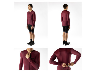 Force dres CHARM UNI dlhý rukáv, bordová