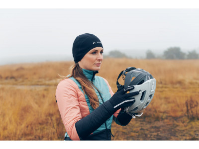 Vaude cyklistická čiapka, Bike Warm Cap, black/white - S