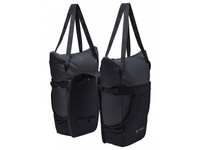Vaude  dvojitá taška na nosič TwinShopper, black - Vaude TwinShopper, black