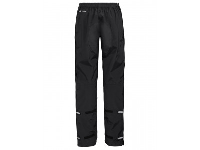 Vaude cyklistické nepremokavé nohavice Yaras Rain Zip III, dámske, black - 36