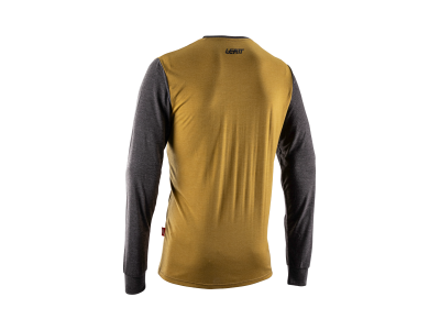 LEATT tričko dlhý rukáv Tech  , Brass Brown