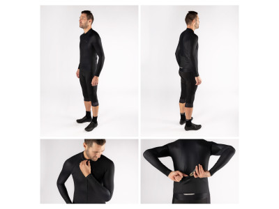 Force dres PURE UNI dlhý rukáv, čierny