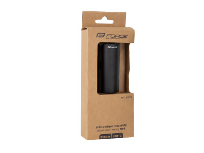 Force svetlo predné PIPE 550LM USB čierne