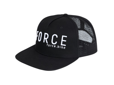 Force šiltovka TRUCKER LOGO 3D, čierno-biela