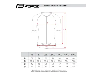 Force dres SWAY kr. rukáv, oranžový - 3XL