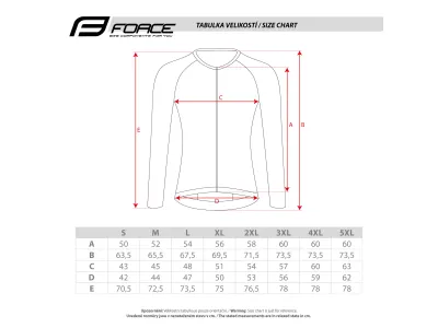 Force dres SWAY dl. rukáv, fluo - L