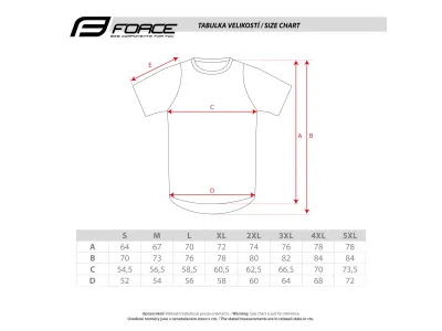 Force dres MTB RULES kr. rukáv, bordó
