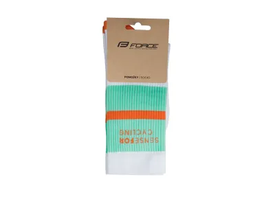 Force ponožky STRIPE dlouhé, biele