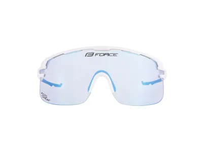 Force okuliare F EPIC, biele, modré fotochrom. sklo, eko bal