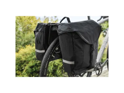 Force brašňa-dvojbrašňa zadná HAUL, čierna 2x8 l