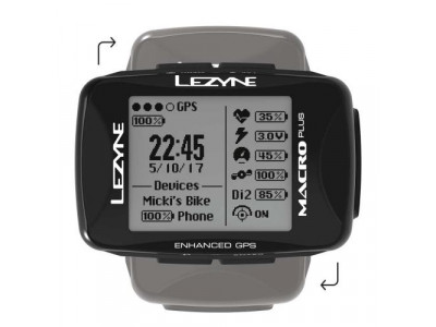 LEZYNE Cyklocomputer Macro PLUS GPS