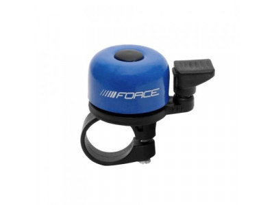 FORCE zvonček MINI - Fe / plast, 22,2 mm - modrý zvonček