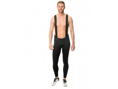Vaude cyklistické nohavice Kuro Warm Bib, pánske, black - L