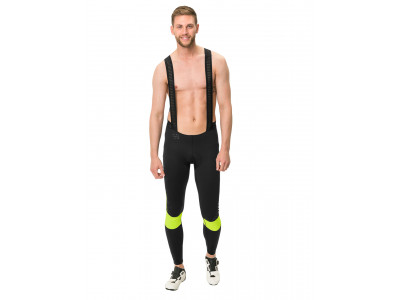 Vaude cyklistické nohavice Kuro Warm Bib, pánske, neon yellow - M