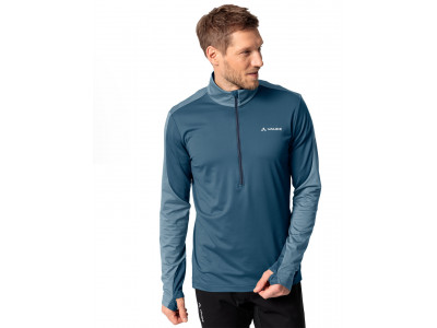 Vaude fleecový pulóver Livigno Halfzip II, pánsky, blue gray - M