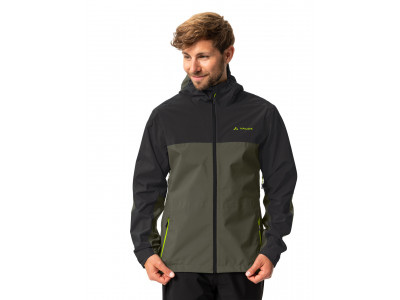Vaude cyklistická bunda Moab Rain, pánska, khaki - M