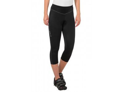 Vaude cyklistické nohavice Active 3/4, dámske, black uni - 36
