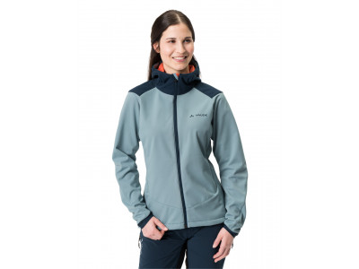 Vaude cyklistická bunda Qimsa Softshell, dámska, cloudy blue - 38