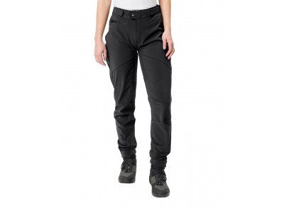 Vaude cyklistické nohavice Qimsa Softshell II, dámske, black/black - 36