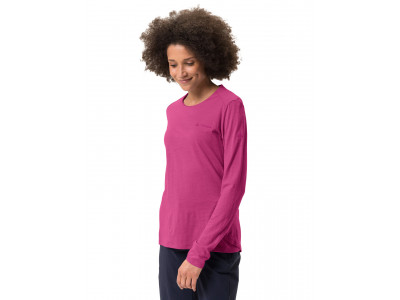 Vaude vlnené tričko Yaras LS WOOL, dámske, liči - 36