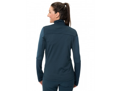Vaude fleecový pulóver Livigno Halfzip II, dámsky, dark sea uni - 36