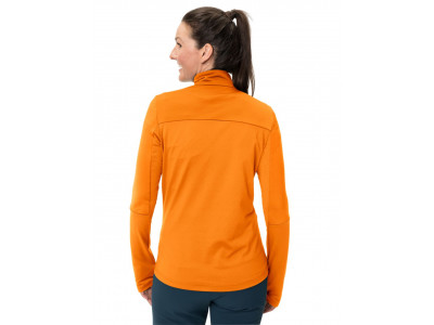 Vaude fleecový pulóver Livigno Halfzip II, dámsky, oranžová - 36