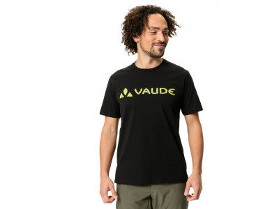 Vaude bavlnené tričko Logo, pánske, black/yellow