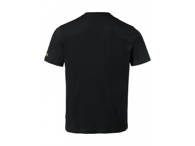 Vaude bavlnené tričko Logo, pánske, black/yellow