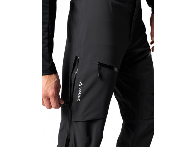 Vaude hardshell nohavice Monviso 3L, pánske, čierne - 46