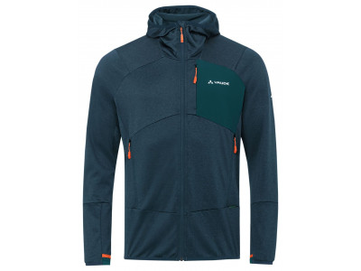 Vaude turistická mikina s kapucňou Monviso Fleece, pánska, dark sea/green - S