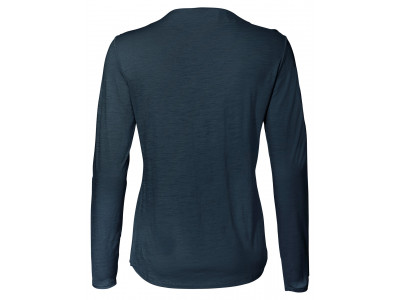 Vaude vlnené tričko Yaras LS WOOL, dámske, dark sea - 38
