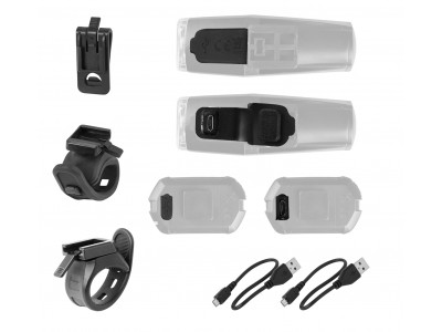 FORCE svetlá - sada VARIO USB predné + zadné