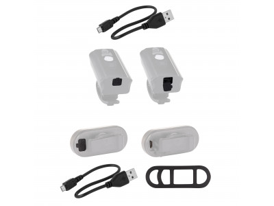 Force sada svetiel DIVER ARC USB predné+zadné
