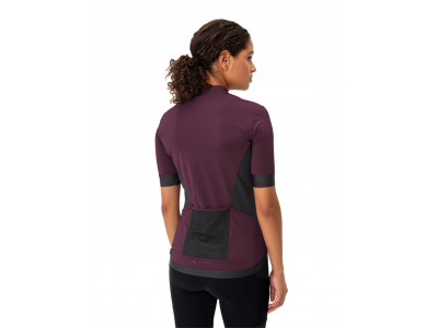 Vaude cyklistický dres Kuro FZ, dámsky, cassis - 36