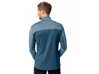 Vaude fleecový pulóver Livigno Halfzip II, pánsky, blue gray - M