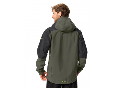 Vaude cyklistická bunda Moab Rain, pánska, khaki - M