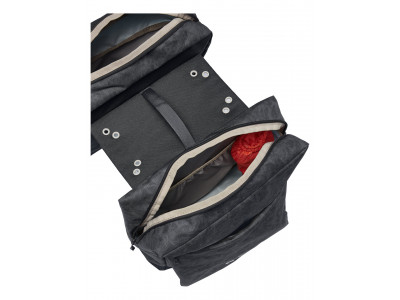 Vaude dvojitá taška na nosič TwinZipper, black - Vaude TwinZipper, black