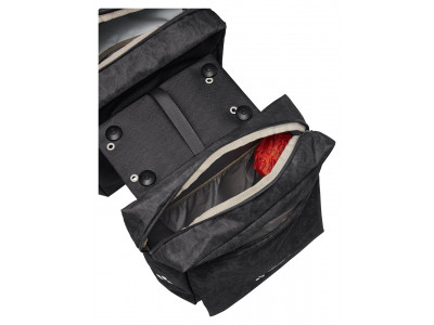 Vaude dvojitá taška na nosič TwinZipper (UniKlip 2), black - Vaude TwinZipper (UniKlip 2), black