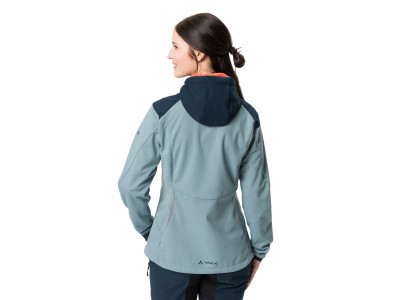 Vaude cyklistická bunda Qimsa Softshell, dámska, cloudy blue - 38