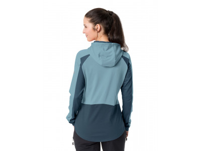 Vaude cyklistický dres Qimsa LS Shirt II, dámsky, dark sea - 38