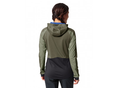Vaude cyklistický dres Qimsa LS Shirt II, dámsky, khaki - 40