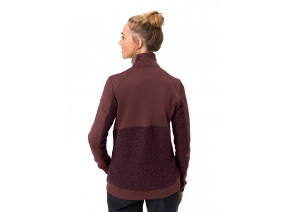 Vaude mikina Skomer Wool Fleece, dámska, dark cherry - 36