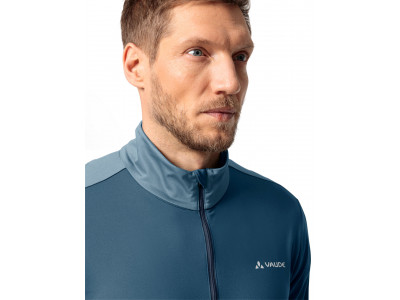 Vaude fleecový pulóver Livigno Halfzip II, pánsky, blue gray - M