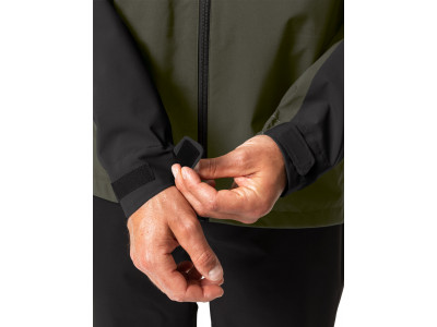 Vaude cyklistická bunda Moab Rain, pánska, khaki - M