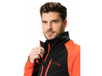 Vaude cyklistická bunda Posta Softshell VI, pánska, glowing red - M