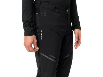 Vaude cyklistické nohavice Virt Softshell II, pánske, black/black - M