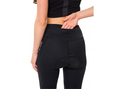 Vaude cyklistické nohavice Posta Warm, dámske, black - 38