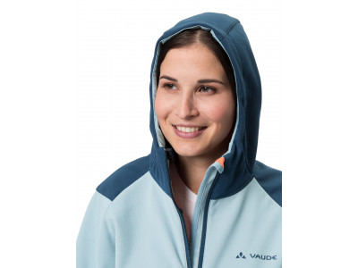 Vaude cyklistická bunda Qimsa Softshell, dámska, cloudy blue - 38