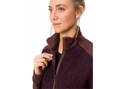 Vaude mikina Skomer Wool Fleece, dámska, dark cherry - 36