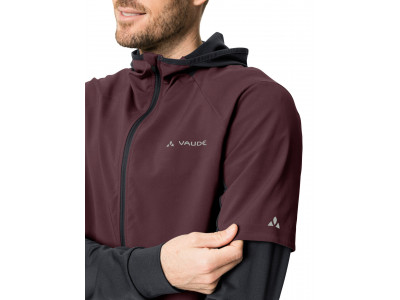 Vaude cyklistický dres All Year Moab FZ Hoody, pánsky, dark oak - M